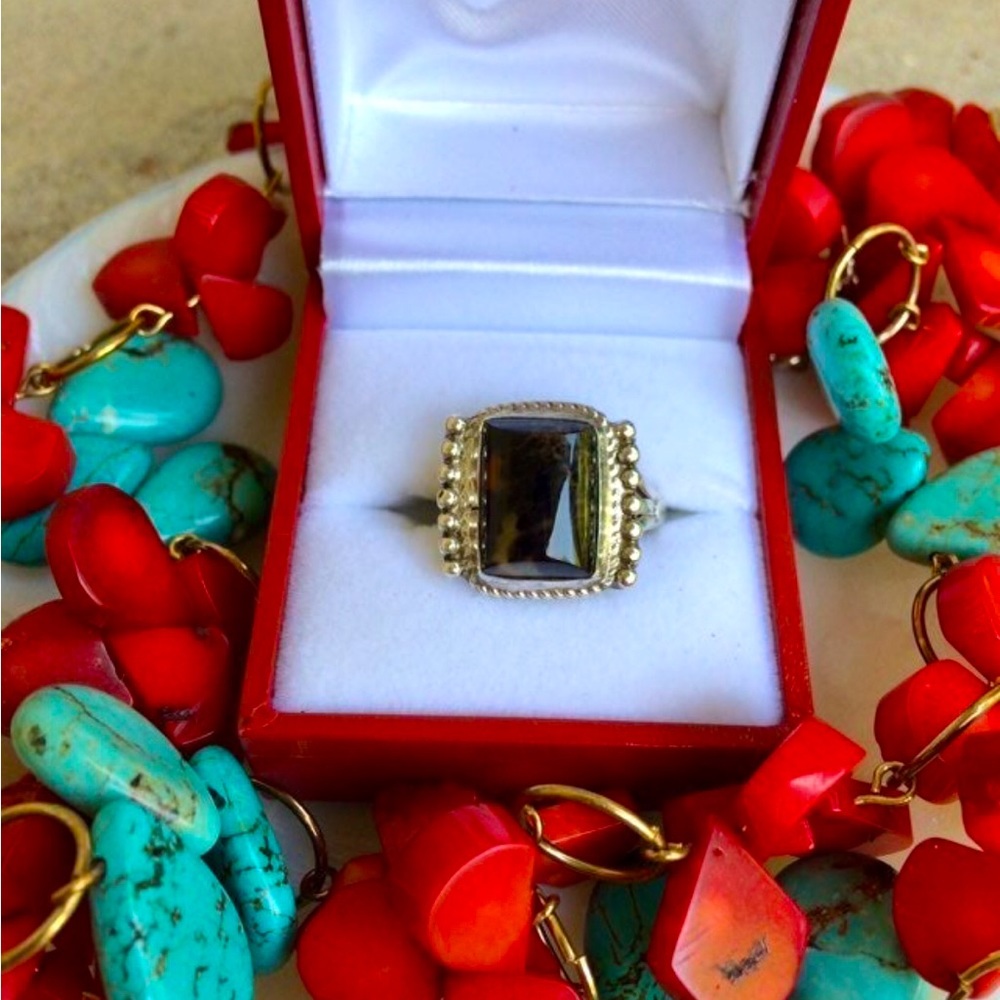 Vintage Jasper Silver Ring
